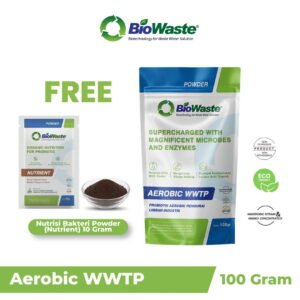 Biowaste Aerobic WWTP Bakteri Probiotik Pengurai Air Limbah Industri untuk Sistem WWTP & IPAL 100gr