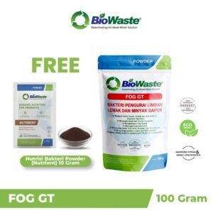 Biowaste FOG GT Bakteri Pengurai Limbah Lemak Minyak Dapur - Grease Mampet & Bau 100gr
