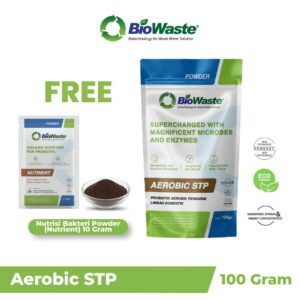 Biowaste Aerobic STP Bakteri Pengurai Limbah Domestik untuk Instalasi Pengolahan Air Limbah STP 100gr