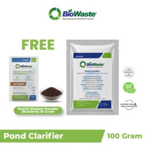 BioWaste Pond Clarifier Enzim Penjernih Air Kolam & Danau untuk Mengurangi Kekeruhan Lumpur Organik & Bau Tidak Sedap 100gr
